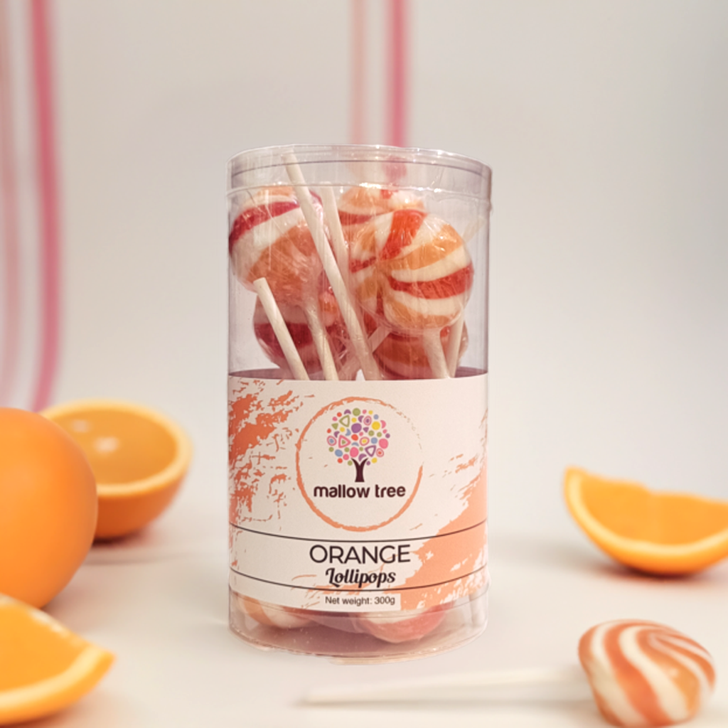 Orange Flavoured Lollipops