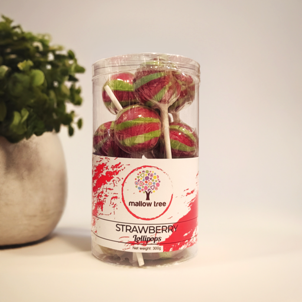 Strawberry Flavoured Lollipops