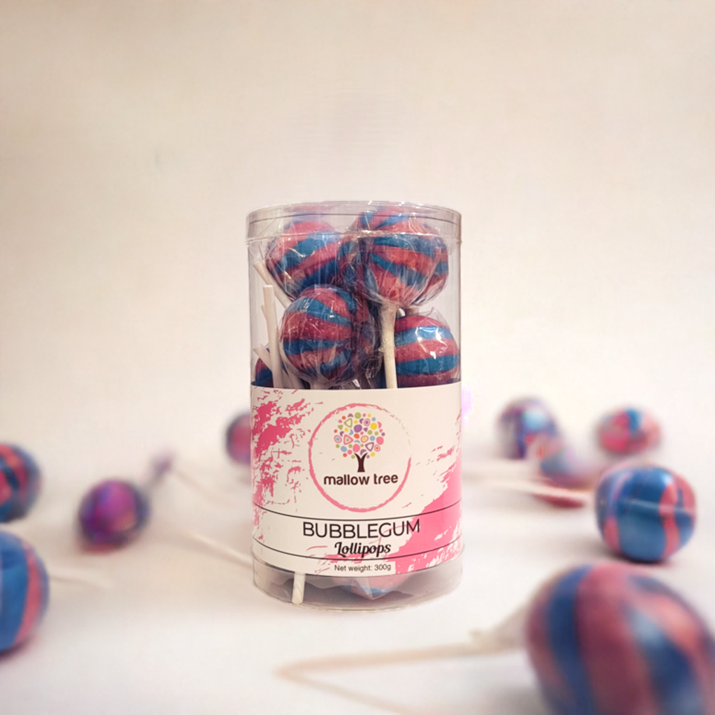 Bubblegum Flavoured Lollipops